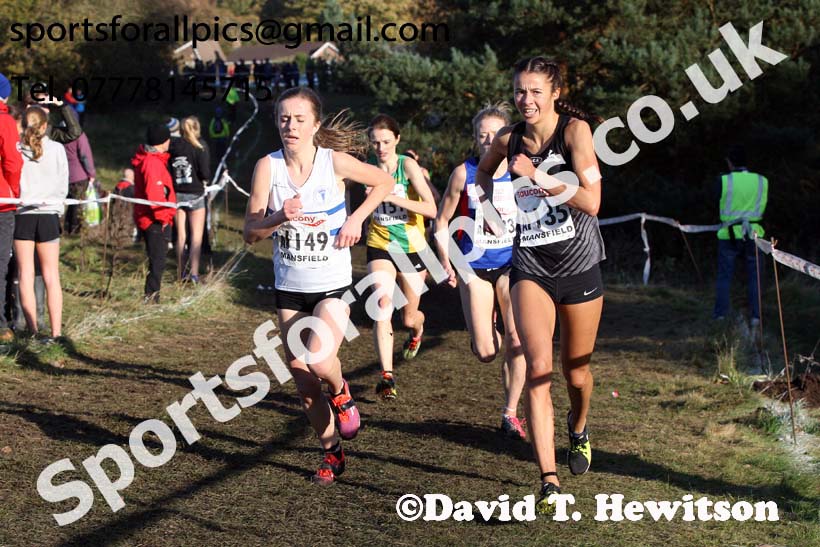 Senior womens National Cross Country Relay, Berry Hill Park, Mansfield. Photo:  David T. Hewitson/Sports for All Pics